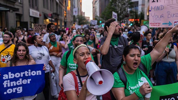 Dozens Arrested in Massive Pro-Abortion Protests That Left Fox News HQ Vandalized