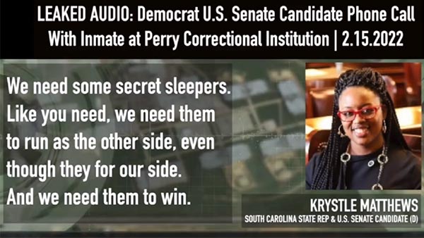 Leaked Audio: Dem. Senate Candidate Busted on Call with Prison Inmate on Rigging Elections