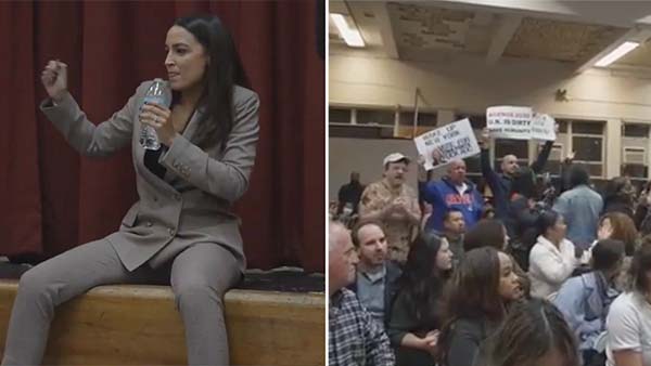 Watch: Angry Protesters Crash AOCâ€™s Town Hall In Her Own District