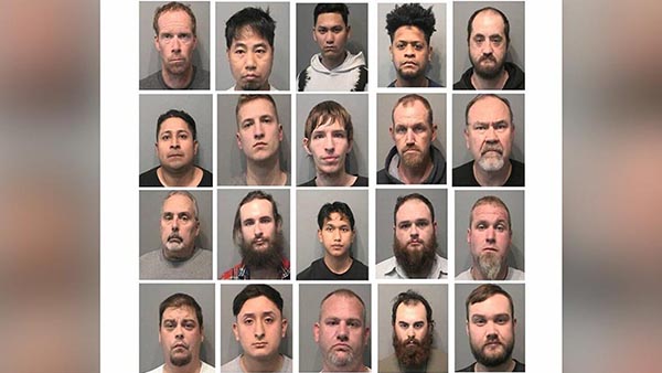 More Than 20 Arrested in Child Sex Sting Operation