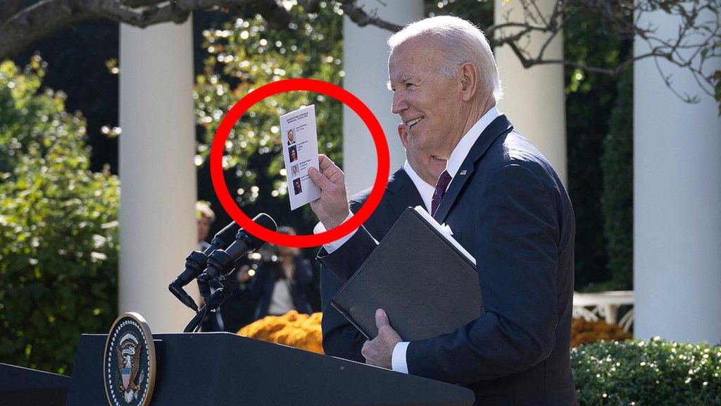 Content Of Biden's Latest Cheat Sheet Seen During News Conference ...