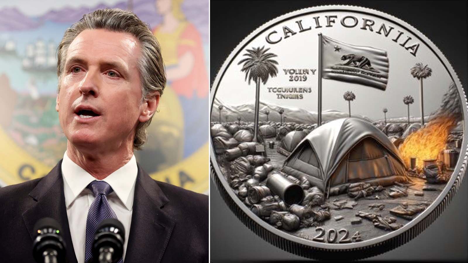 Newsom Asks Public to Help Design New California Coin, Instantly